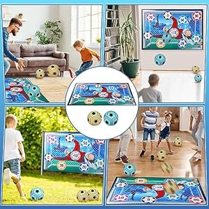 VATOS Toy Soccer Ball Game Set for Boys and Girls, Indoor Outdoor Backyard Toss Soccer Goal Game with 2 Balls, 1 Flannel Target, Soccer Toys for 3-5 6-8 8-12 Years Old Kids Birthday VATOS Toy Soccer Ball Game Set for Boys and Girls Indoor Outdoor Backyard Toss Soccer Goal Game with 2 Balls 1 Flannel Target Soccer Toys for 3 5 6 8 8 12 Years Old Kids Birthday