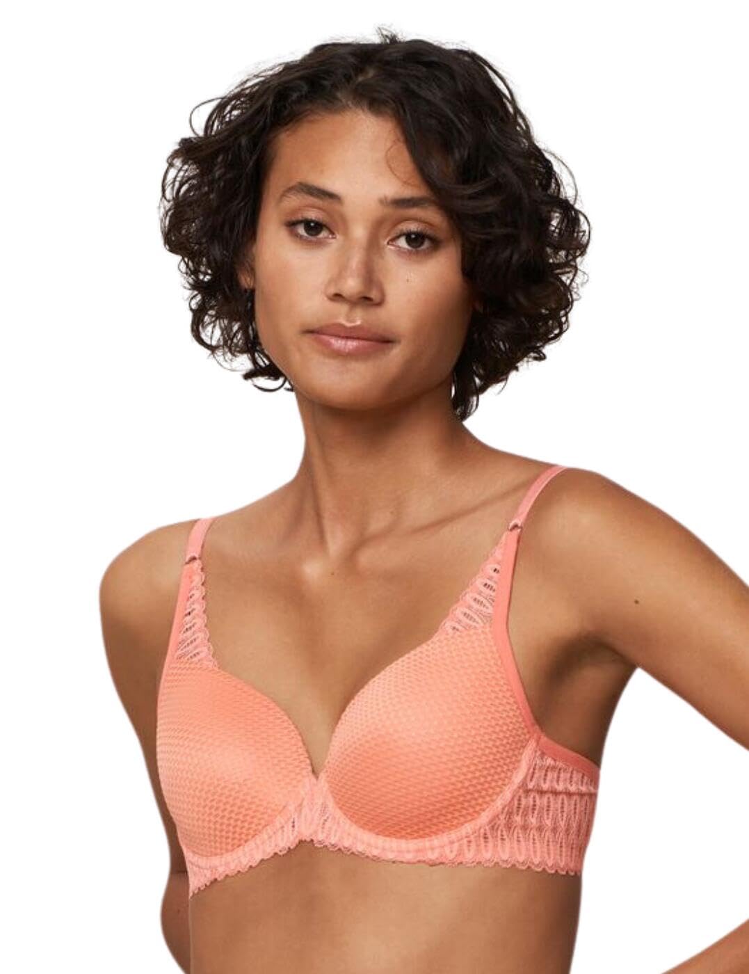 Triumph Women's Aura Spotlight WHP Bra, Sugar Coral, 34E