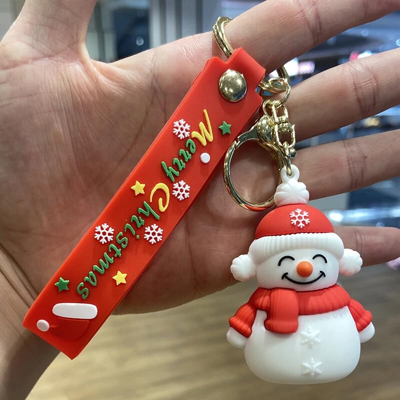 Image of Cute Cartoon Character Silicone 3D Key Chain with Strap Charm & Metal Hook, Merchandise Key Rings Gift for Kids Girls Boys Men & Women