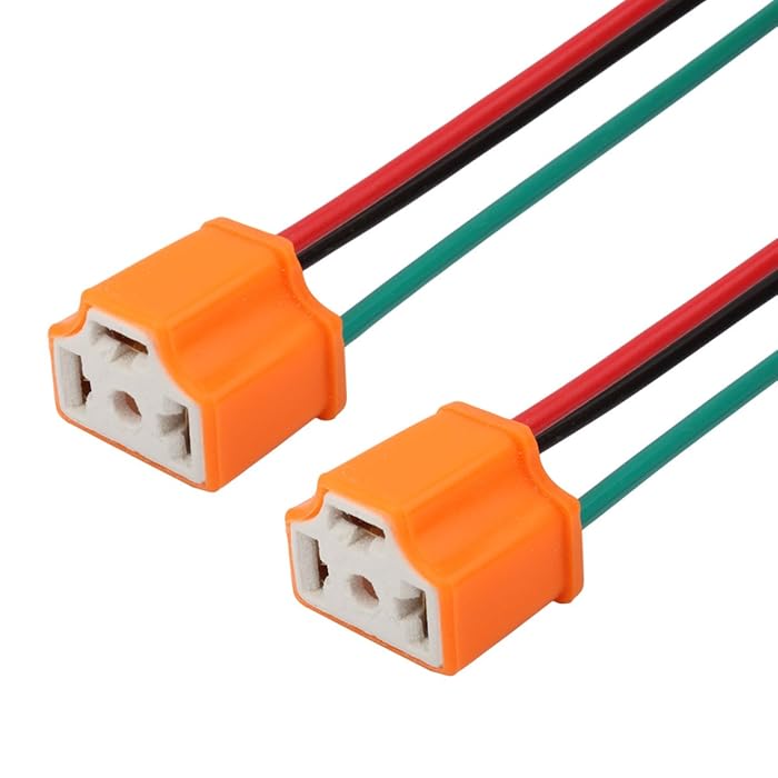 Buy TOMALL H4 HB2 9003 Ceramics Female Socket for LED Replacement