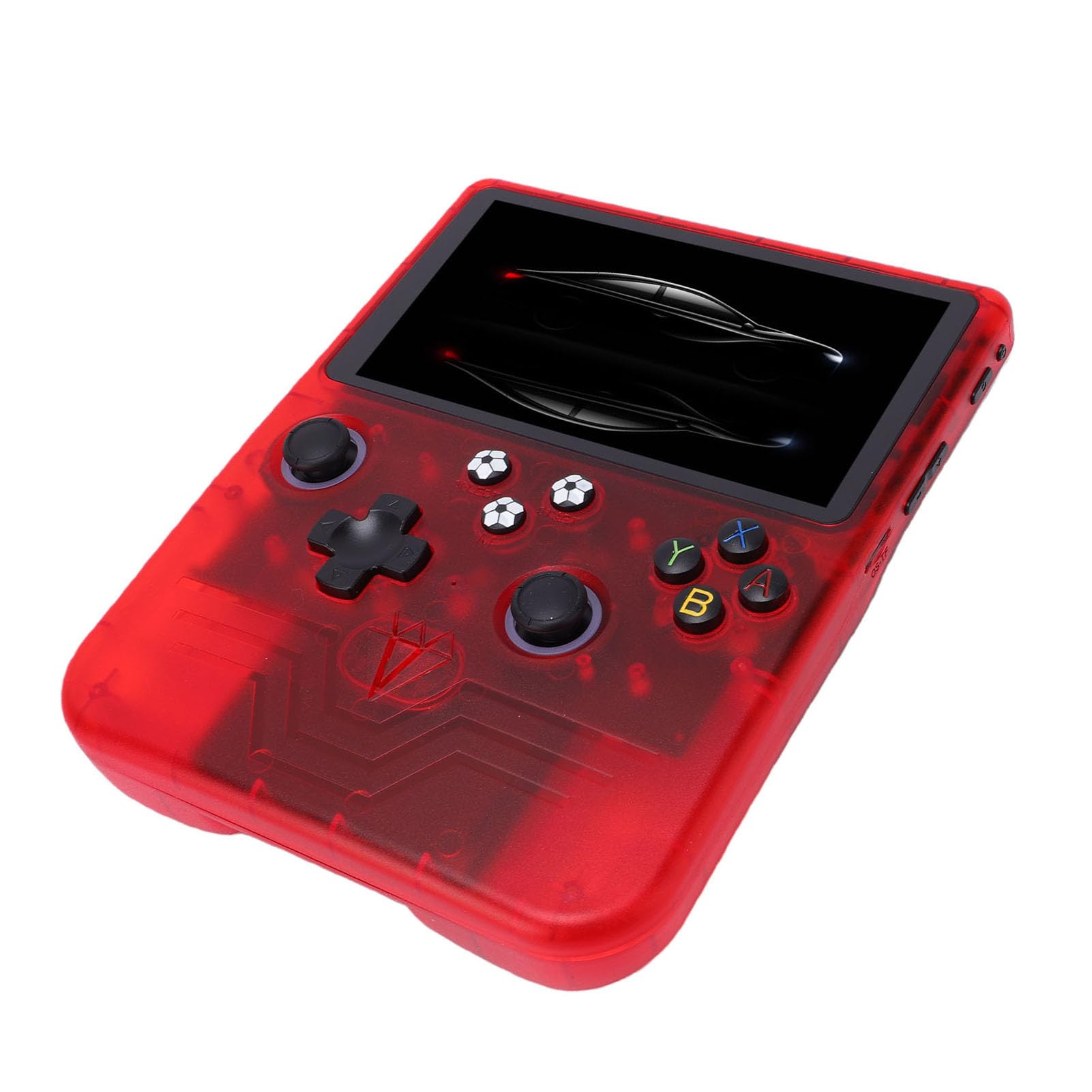 Generic Console per Giochi retrò con Schermo da 6 Pollici, Controllo Ergonomico, Doppi Joystick RGB per un Divertimento Nostalgico a Casa (Rosso trasparente)