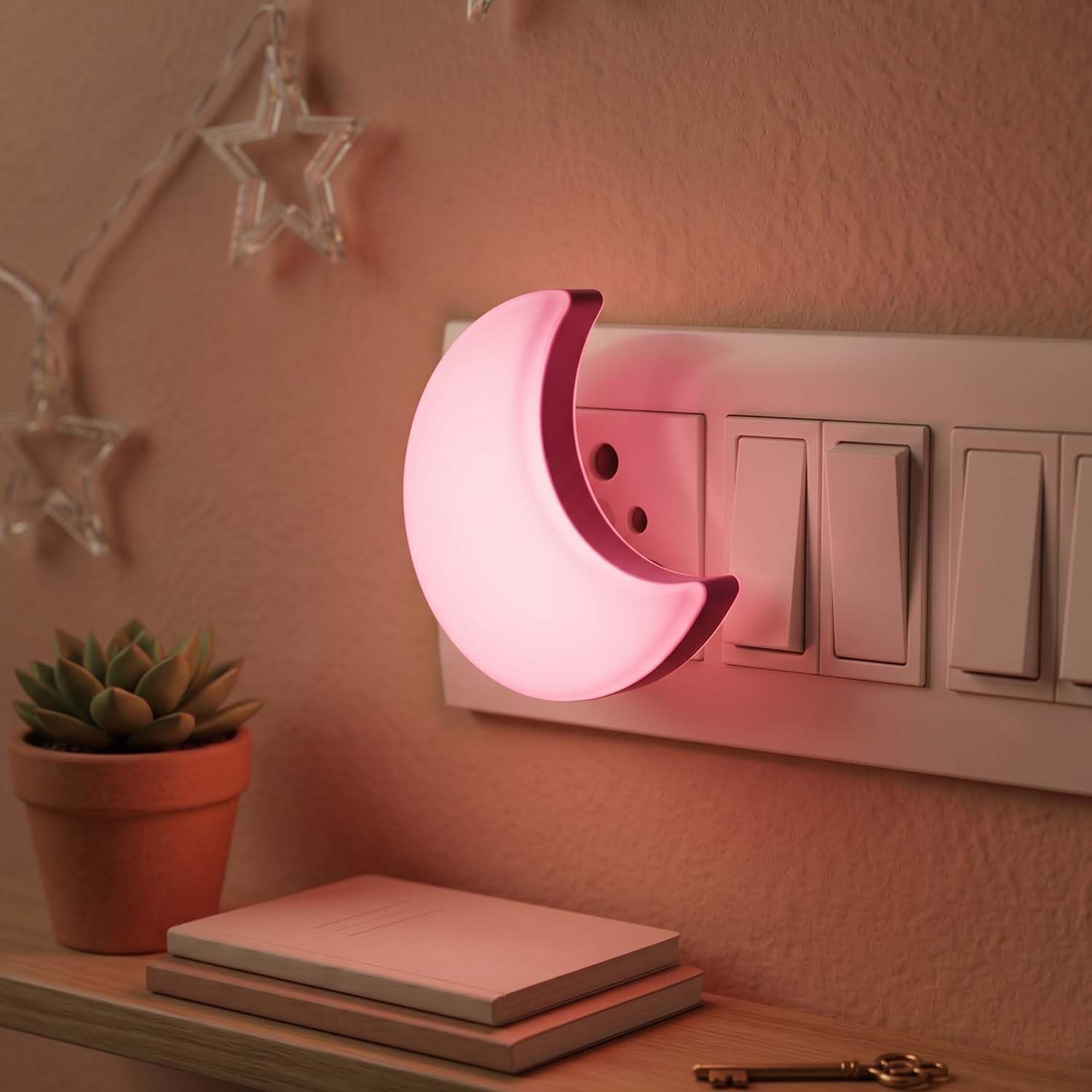 Moon Night Light - Automatic LED Lamp for Kids -8