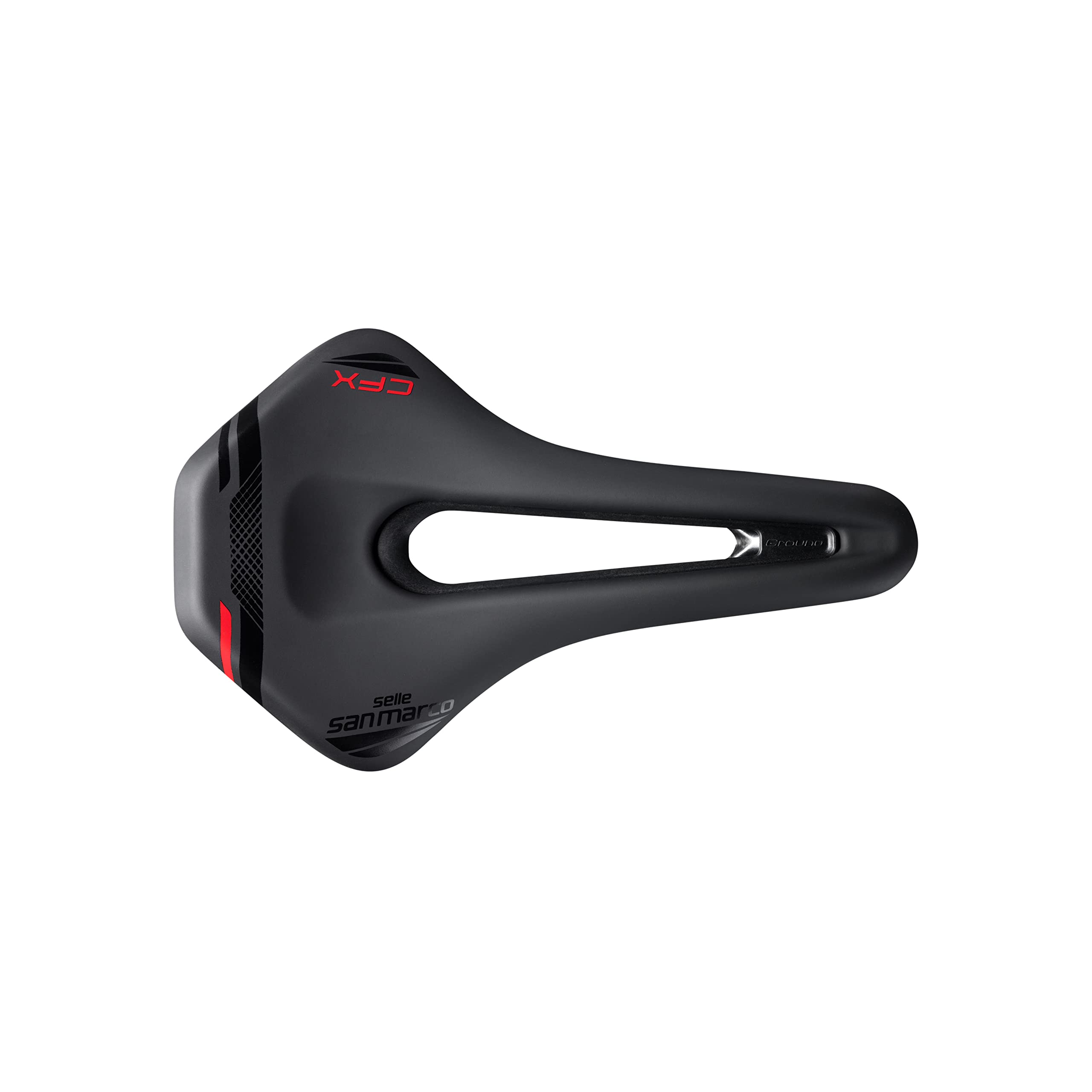 Selle San Marco Ground Carbon FX Saddle: Black/Black Wide (L3) - Image 2