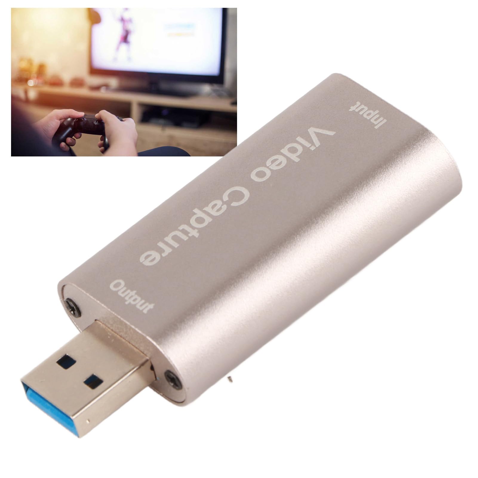 Leapiture Video Capture Card Game Capture Card 4K HDMI to USB3.0 Video Capture Device for DVD Camera Record