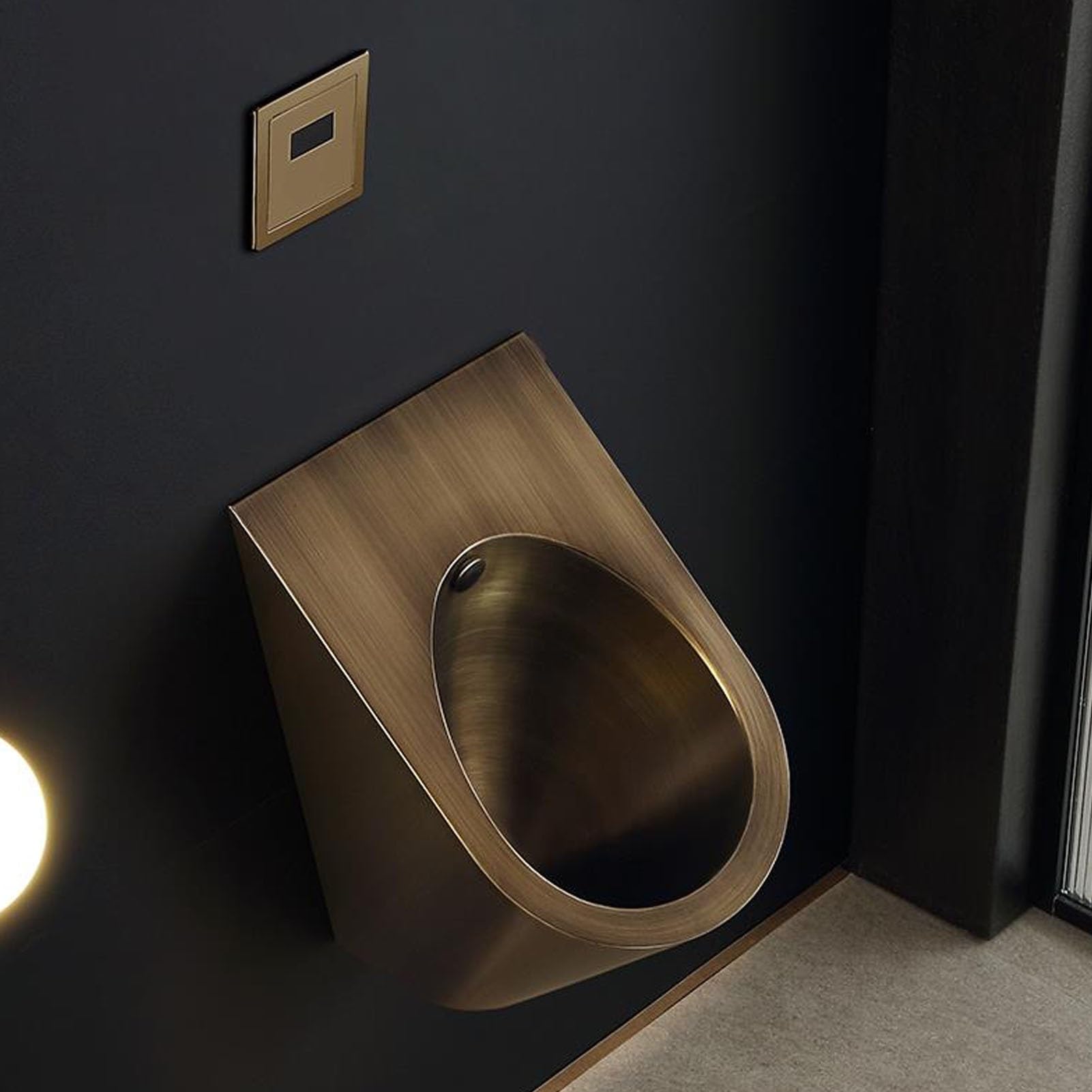 OTQEFTN Wall Mounted Sensor Urinal, Urinals for Men Spill Proof, 304 Stainless Steel Urinal, Commercial Residential Washout High-Efficiency Urinal, Commercial Splash Proof Toilet