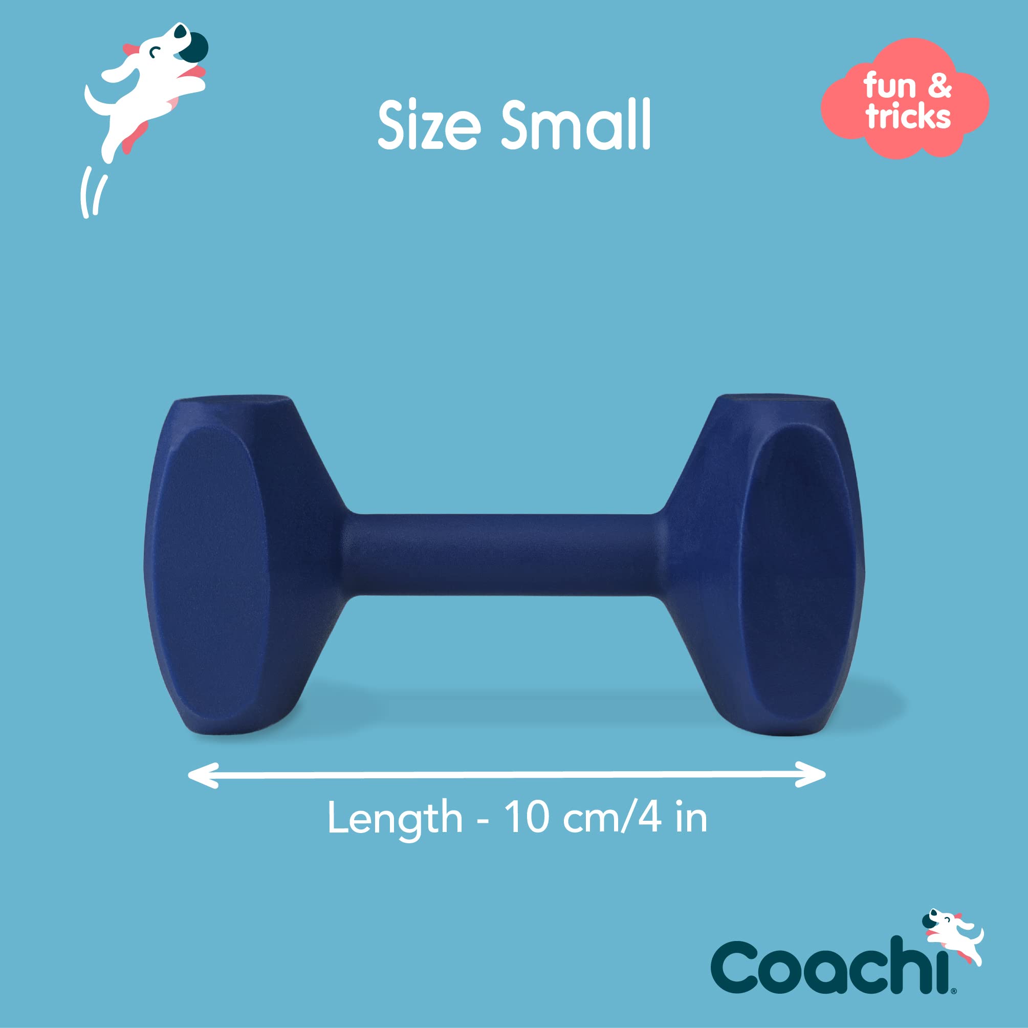 Training Dumbbell Coachi, flotte, à lancer, classique des jouets à rapporter, dressage de chiots et chiens de chasse. Accessoire pour petits chiens et chiots, super résistant.