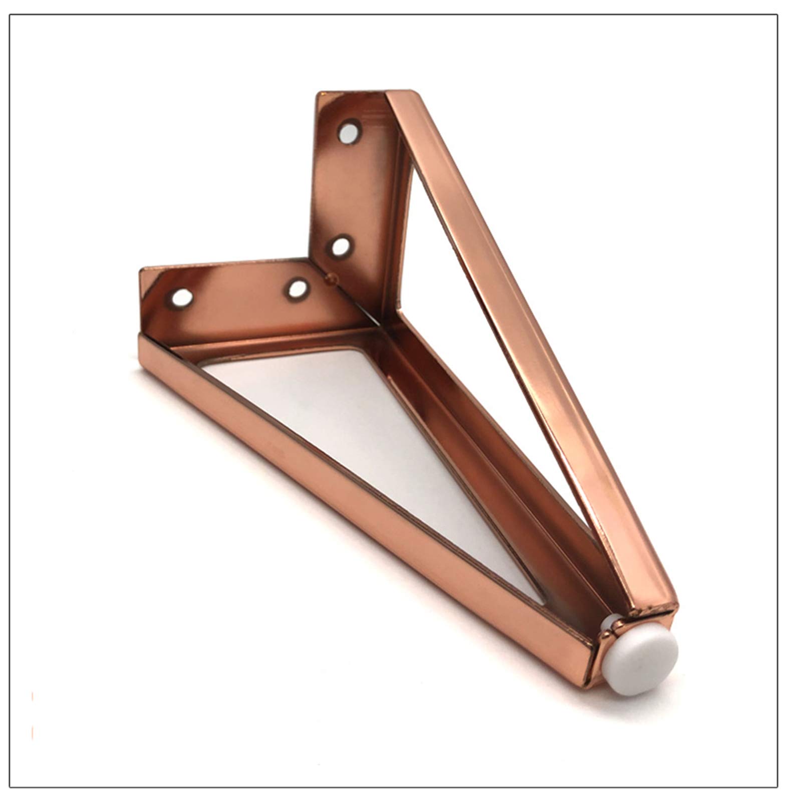 Gambe mobili di ricambio da 6"/15 cm,piedini triangolari per divani,piedini per mobili,gambe per tavoli fai-da-te in ferro,piedini per mobili,per sedie,gambe per mobili,gambe in metallo per divano,gam