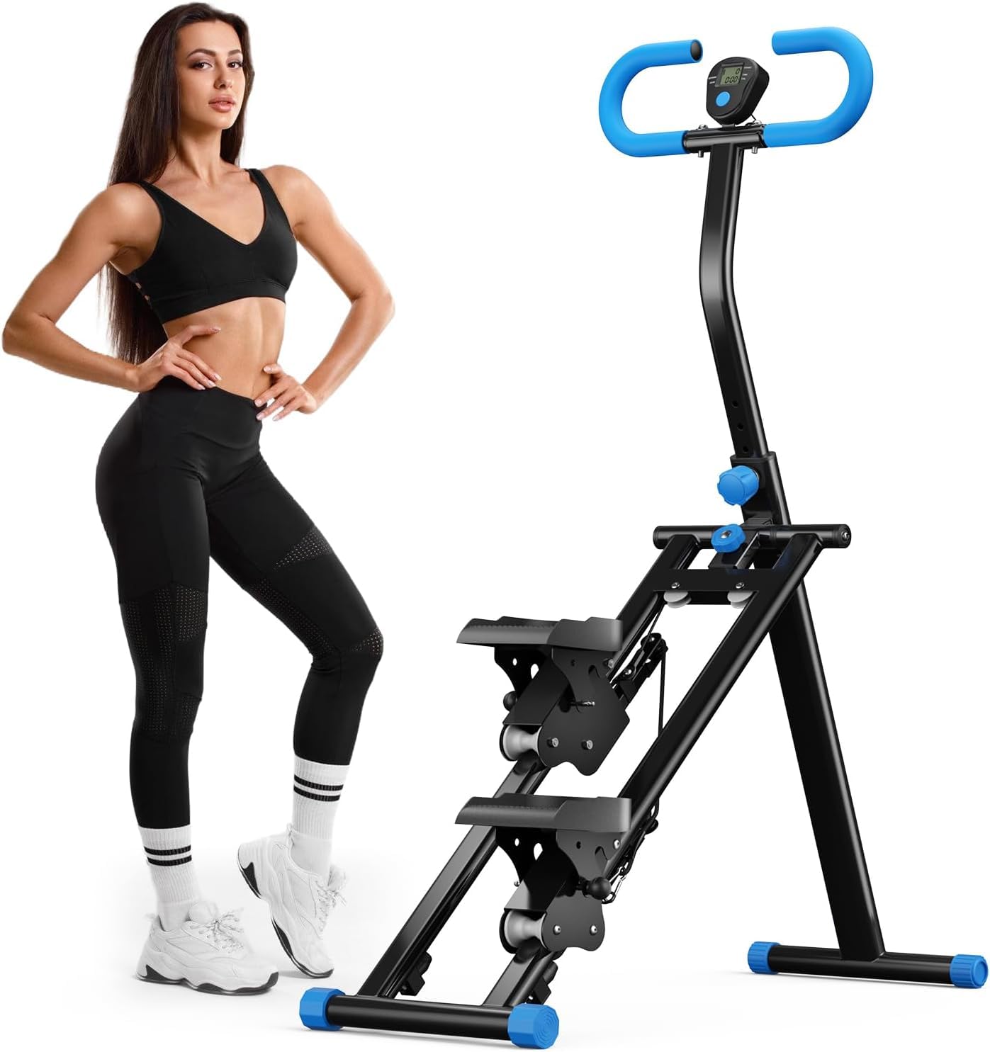 Stairmaster 2026 Stair Stepper Pro, pieghevole cardio, verticale, con manubrio regolabile, per casa, ufficio, fitness, portata massima 150 kg