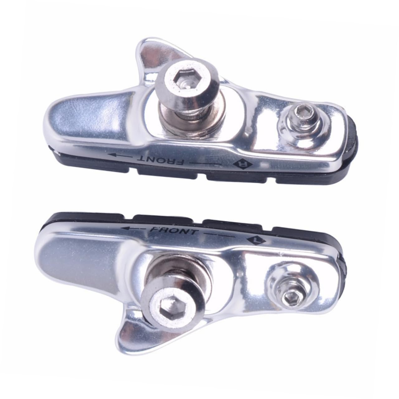 Sosoport 3paia Pastiglie Freno c per Bici Lega di Alluminio Design Curvo Resistente all Usura Adatto Bici da Corsa e Mountain Bike