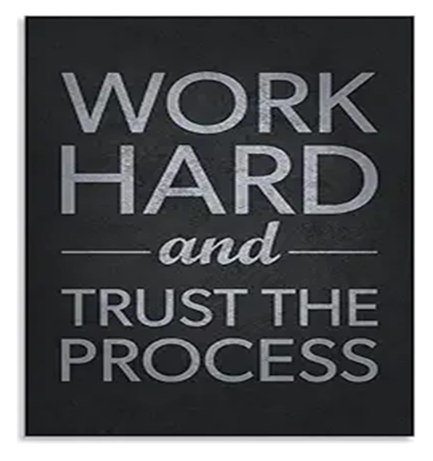 PQYSMVVG Trust The Process Motivational Fitness Quote Workout Bodybuilding Training Wall-Art Poster(Unframed,12x18inch(30x45cm))