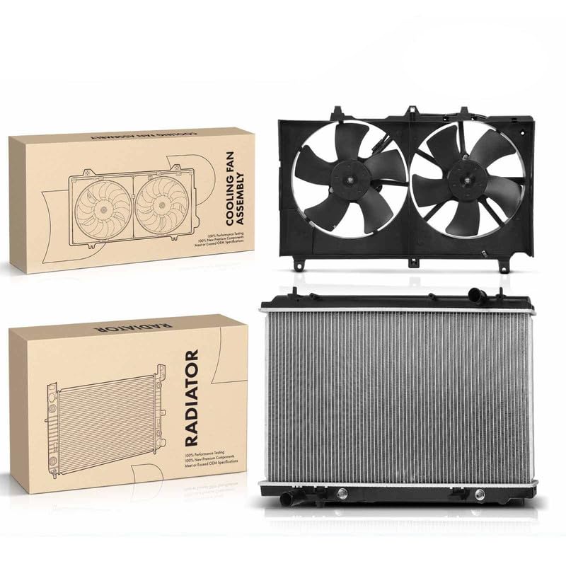 Replacement Parts for New Radiator&Cooling Fan Assembly Kit for Nissan 350Z 2007 Engine Desg. VQ35DE Mod-A58PP-44382