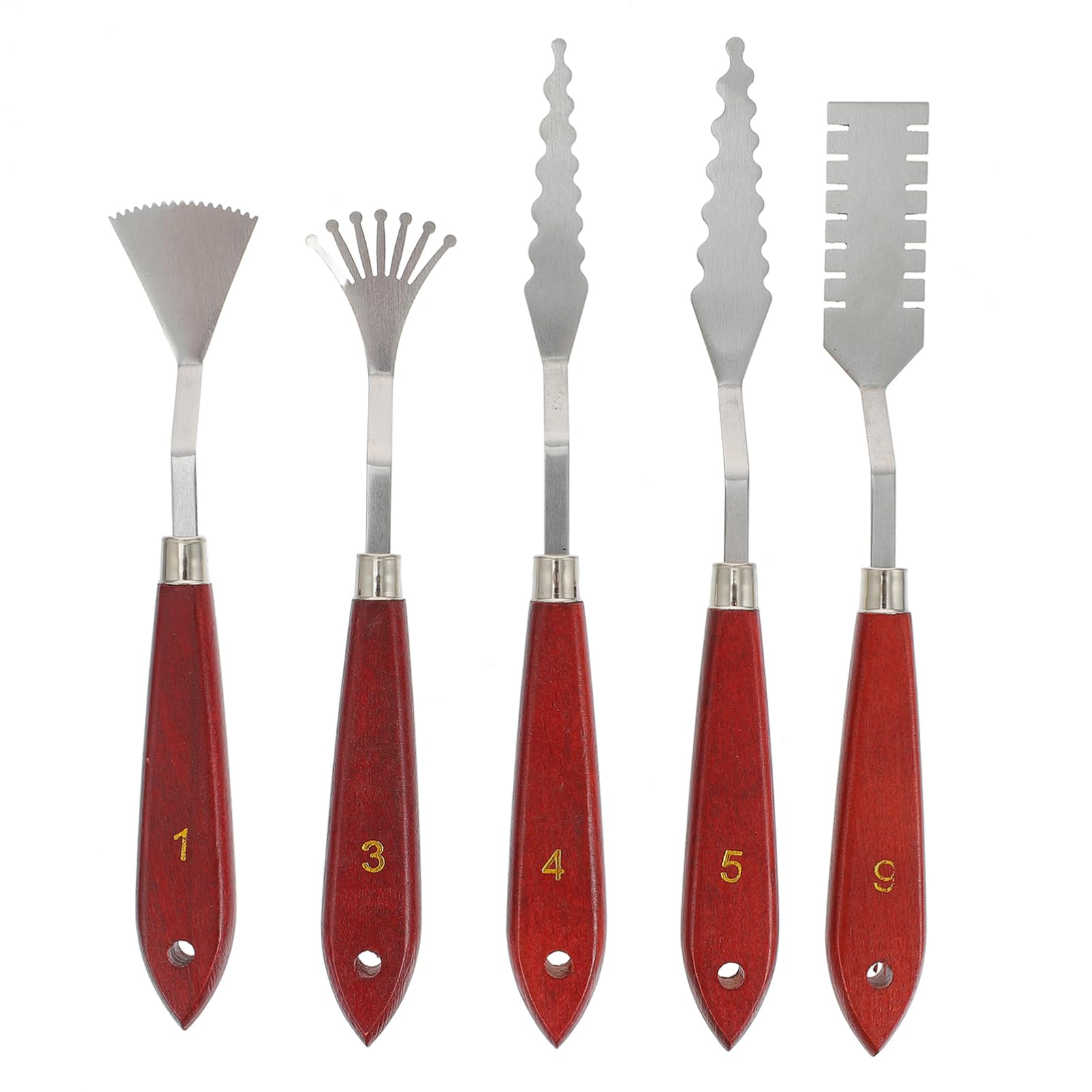 Gogogmee Oil Painting Knife Set Scrape Knife Painting Scraper Spatulas Pallet Scrapers Art Tools