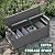 GULAIMOAO 80 Gallon Outdoor Storage Bench, Resin Patio Storage Bench with Armrest, Lockable Deck Boxes Outdoor Waterproof and UV Resistant for Cushions, Garden Tools and Pool Supplies, Charcoal Grey