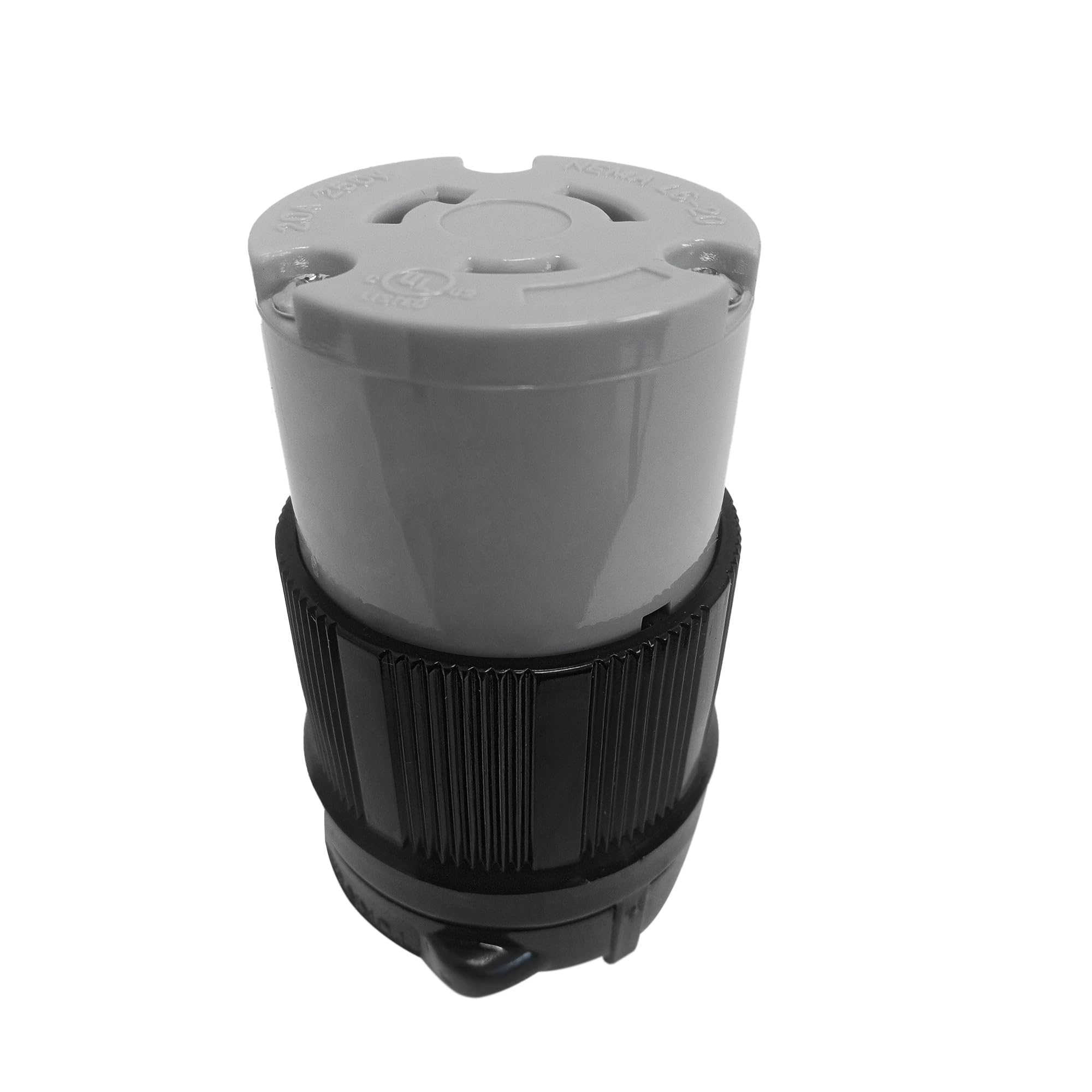 NEMA L6-20 Grounding Locking Connector | 20A 250V AC, 2 Pole