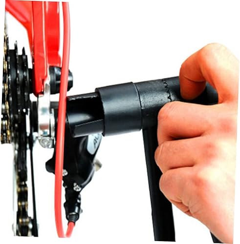 Miniatura 4 de Kisangel Soporte de bicicleta de piso plegable para bicicleta vertical, soporte triangular para bicicleta de carretera, soporte para reparación de