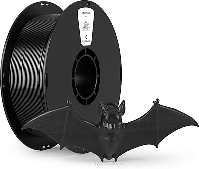 25 – kexcelled PETG Filament 1.75mm,Black PETG 3D Printer Filament 1kg Spool (2.2lbs), Upgrade Stronger Toughness Printing Consumables, Dimension…