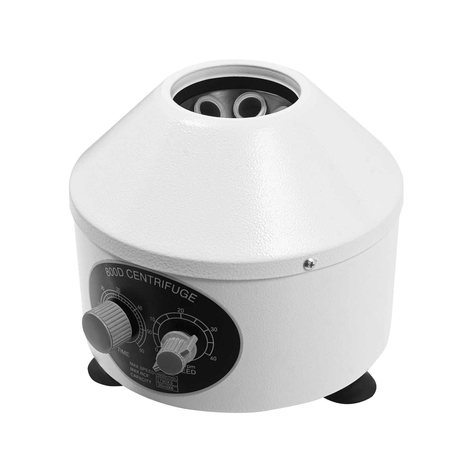 Centrifuga da tavolo da laboratorio, 4000 giri/min, timer da 60 minuti, 1790 x g, 6 x 20 ml, con regolazione continua della velocità per la separazione dei campioni, analisi qualitativa