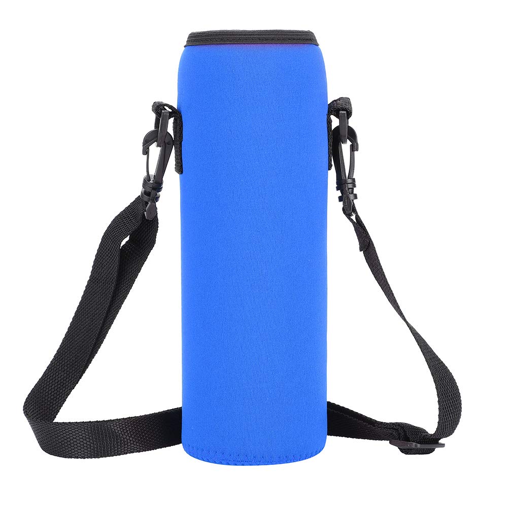 KLEOAD Neoprene Bottle Sleeve for 1L Glass, Stainless Steel & Plastic Bottles, Blue