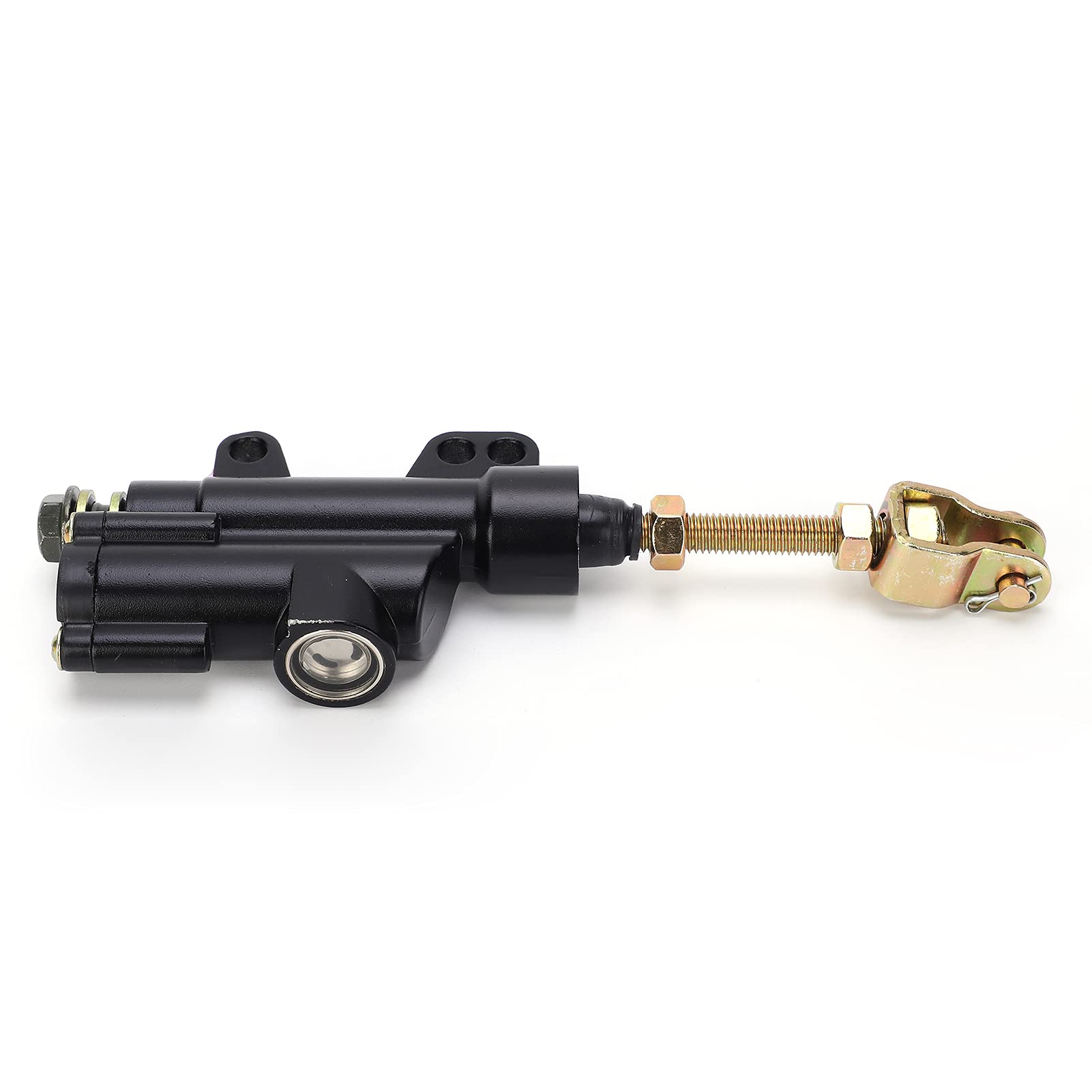 Cylindre de Frein Arrière pour Moto ATV Dirt Bike, Maître-cylindre de Frein Arrière renforcé Pompe de Maître-cylindre Hydraulique de Frein à Pied Arrière de Moto avec Conception