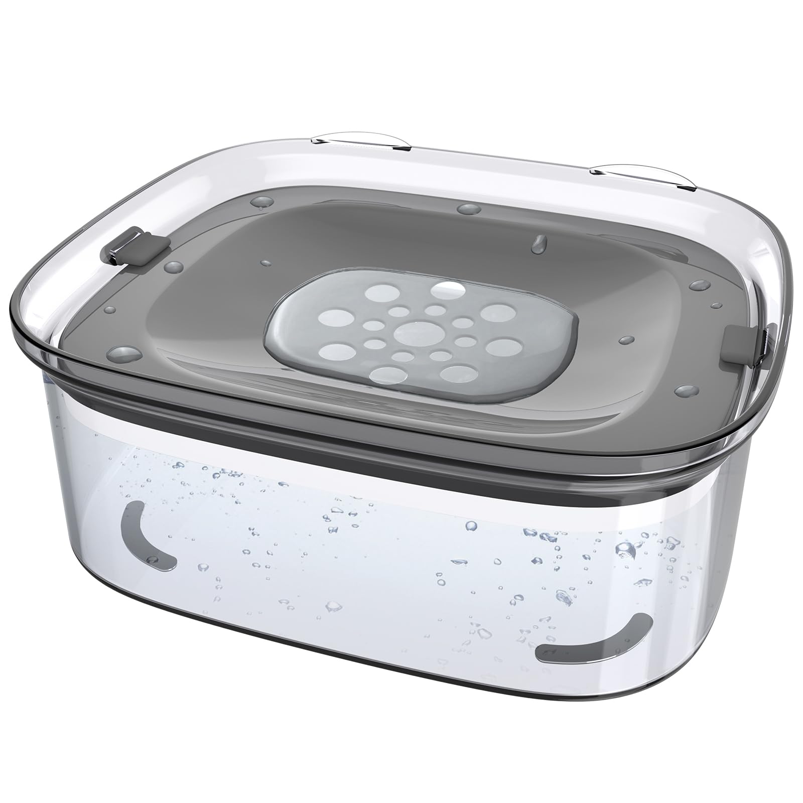 Gobeigo 95oz/2.8L Dog Water Bowl for Messy Drinkers, No Spill Water Bowl Large Capacity Splash Proof Slow Feeder Water Dispenser Vehicle Carried Anti Drip Travel Water Bowl for Dogs, Cats & Pets