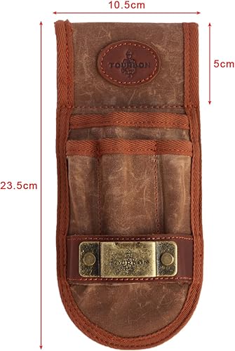 Miniatura 4 de Bolsa de Herramientas de Lona TOURBON con Soporte para Cinturón, Cinta Métrica, Alicates, Llave de Tuercas