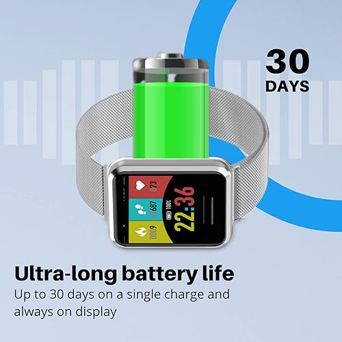 Miniatura 7 de Bean Information Technology Emerge S3 Silver Smartwatch para iOS y Android