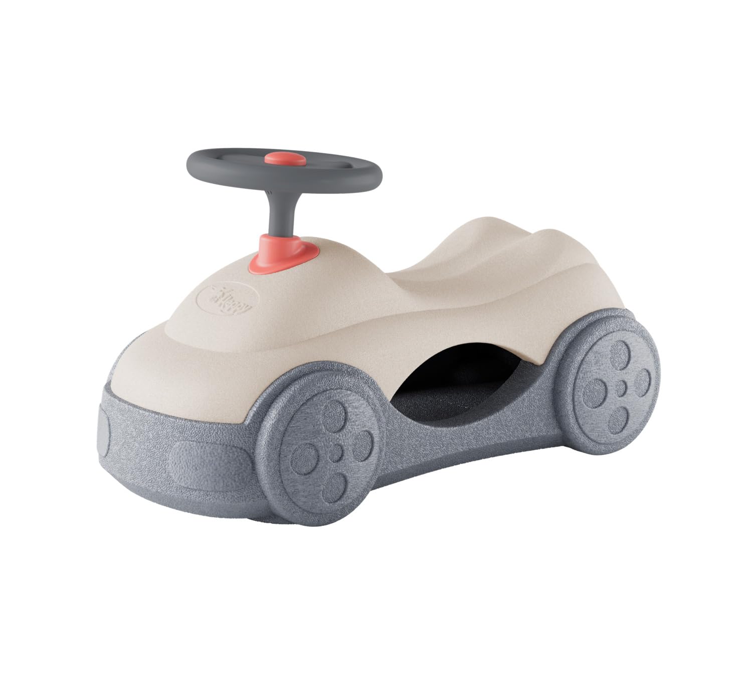 Big Heppy Car – Rutschfahrzeug mit 360°-Rollen & Stauraum – Indoor Rutscher, leicht & möbelschonend – EPP Material – kindersicher & robust, für Kinder ab 12 Monaten