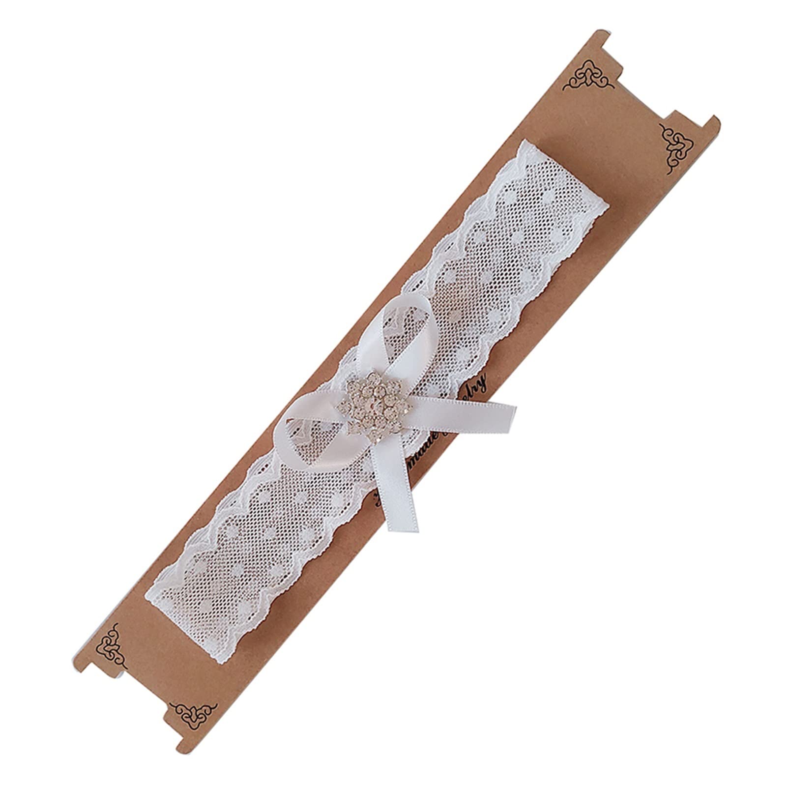 2 Pezzi Cintura Giarrettiera da Sposa Fiocco Nodo Gamba in Pizzo Anello Bianco Regalo Sexy per Moglie Sposa Femminile (Color : 3, Size : One Size) (1 One Size) (5 One Size)