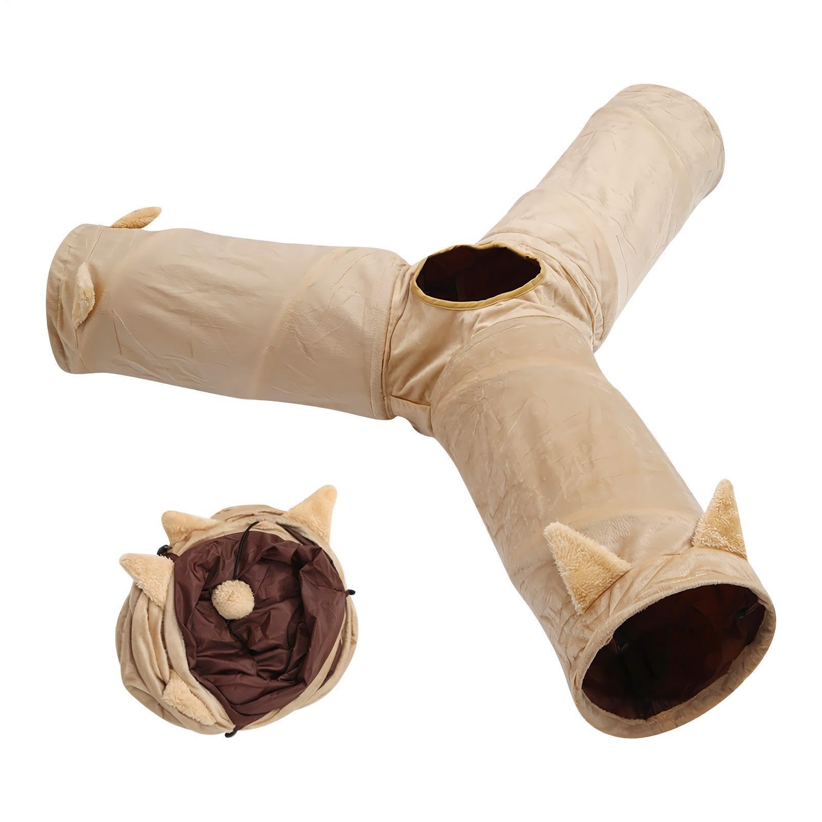 Jouet Interactif pour Chat Jouet d'enrichissement pliable trois voies