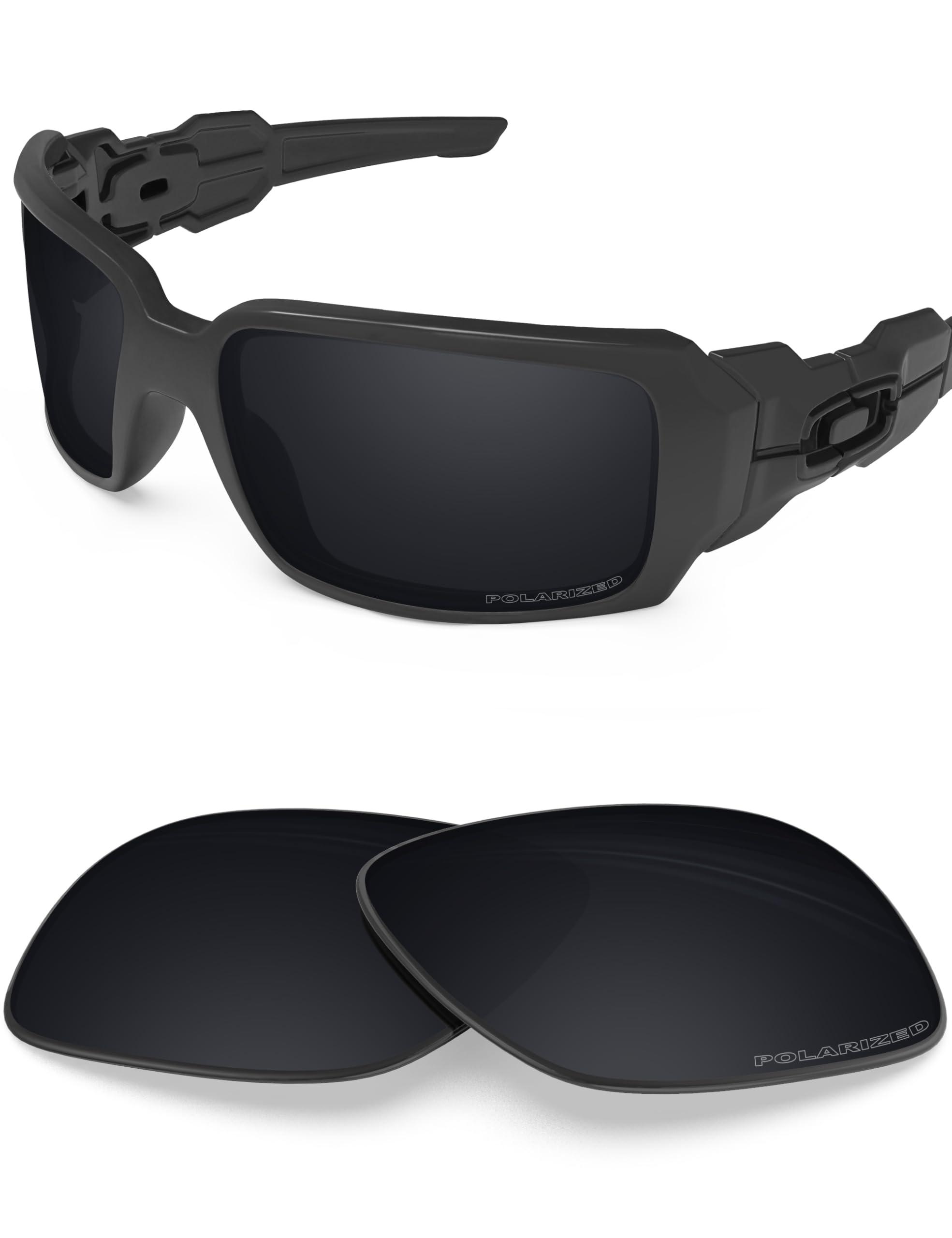BlazerBuck Anti-salt Polarized Replacement Lenses for Oakley Oil Drum - Black