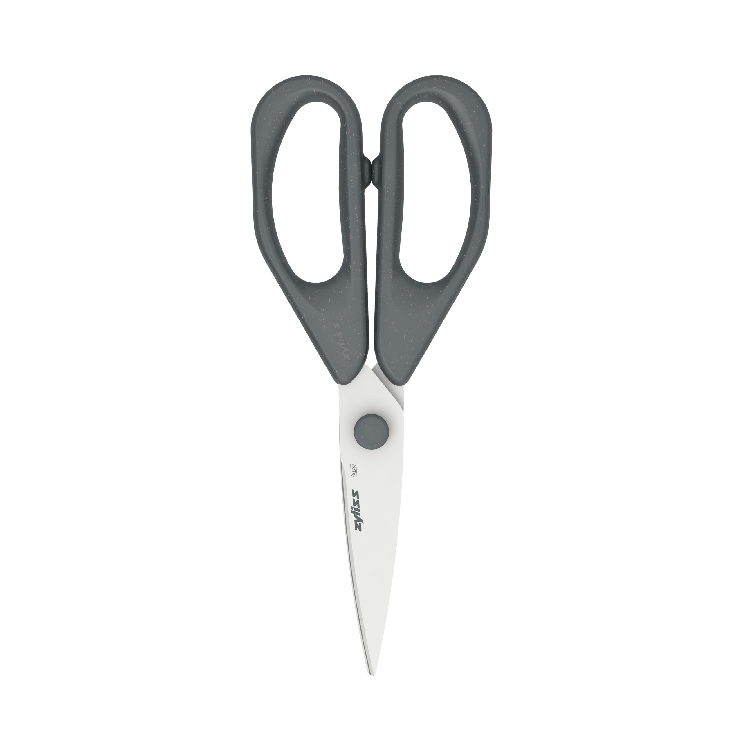 Zyliss Simple Household Scissors, 20 cm, Scissors with Sharp Stainless Steel Blade and Ergonomic Handle, for Household and Kitchen Tasks, Kitchen Scissors, Grey