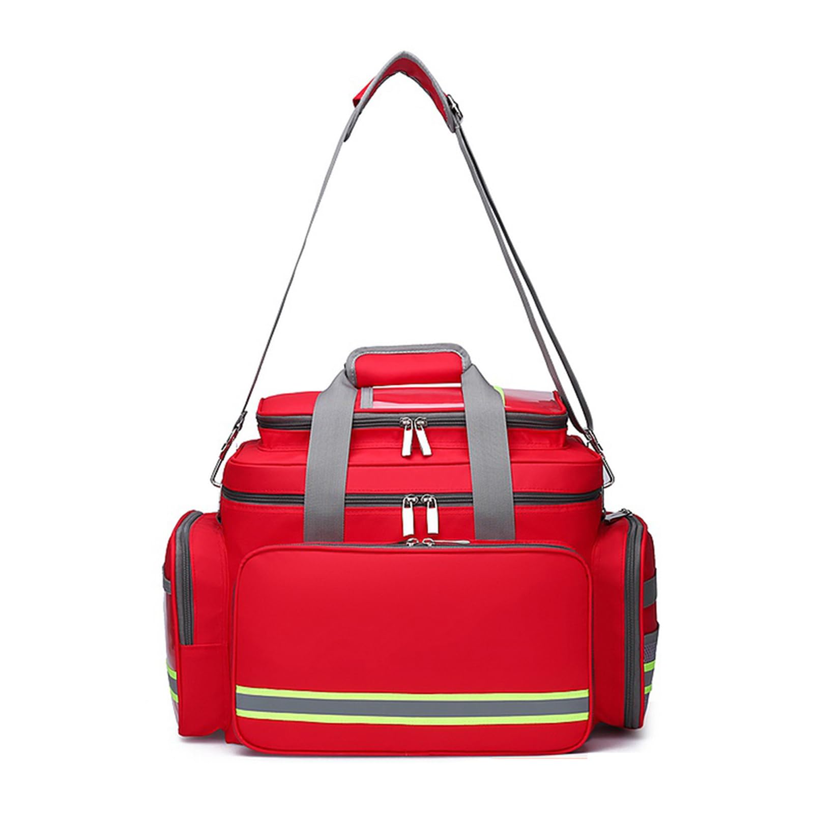 Bolsa de primeros auxilios vacía, bolsa de primeros auxilios profesional, con tira reflectante, bolsa médica de emergencia, organizador de suministros médicos, para el hogar y el trabajo, EMT, EMS