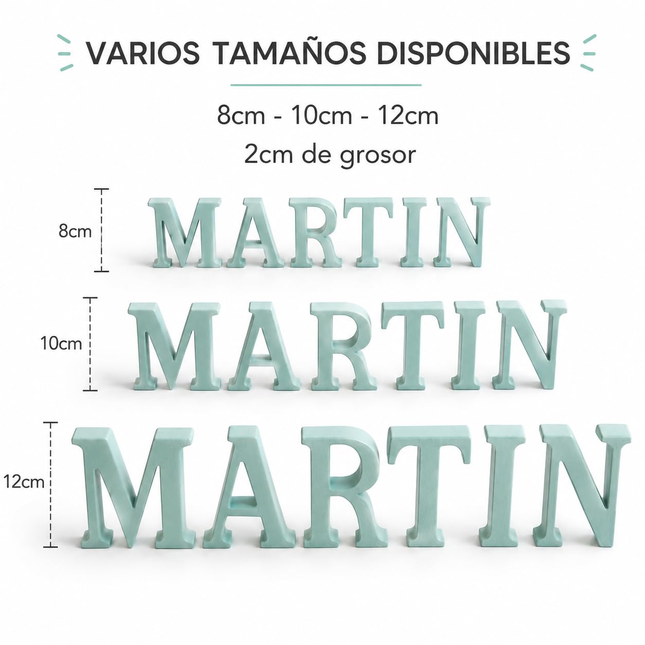 Nombre Decorativo Personalizado, Mesa Dulce, comuniones, cumpleaños, Decoracion Infantil.