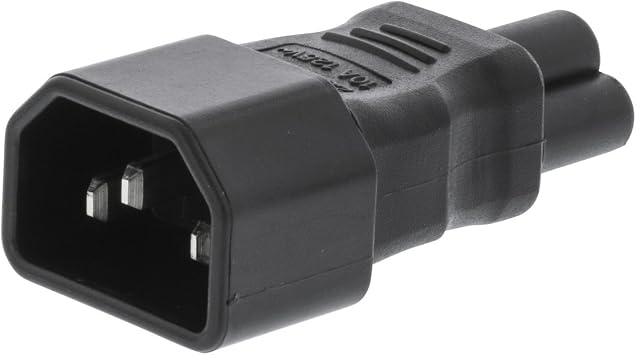 Ex-Pro IEC 320 C5 Female to C14 Male Power Converter Adapter