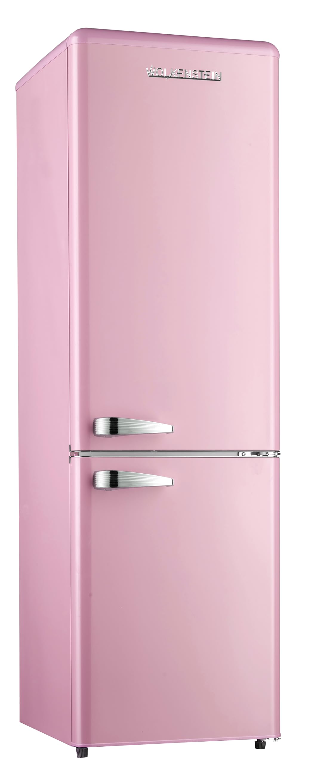 Wolkenstein KG250.4RT FR Kühl-Gefrier-Kombination Rosa 249l Retro Kühlschrank Vintage Kühlgefrierkombi Gefrierfach höhenverstellbar leise