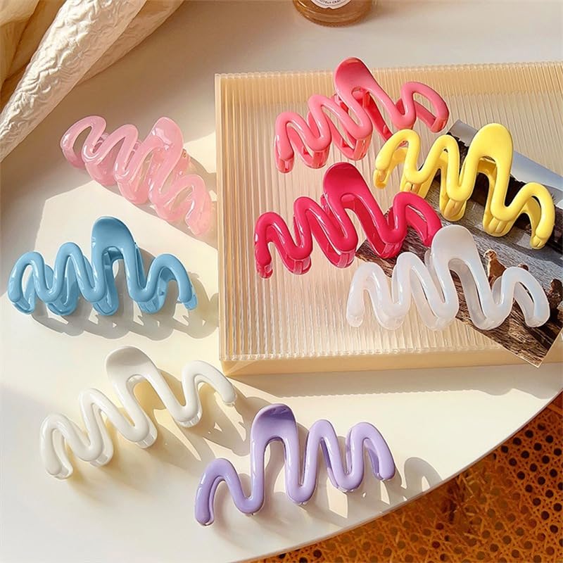 Miniatura 5 de 6 pinzas para el cabello de la serie color crema para mujeres y niñas, pinzas para el cabello de 4.3 pulgadas, sujeción fuerte, pinzas para el