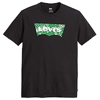 Levi's Graphic Crewneck Tee T-shirt, Filled Bw Caviar