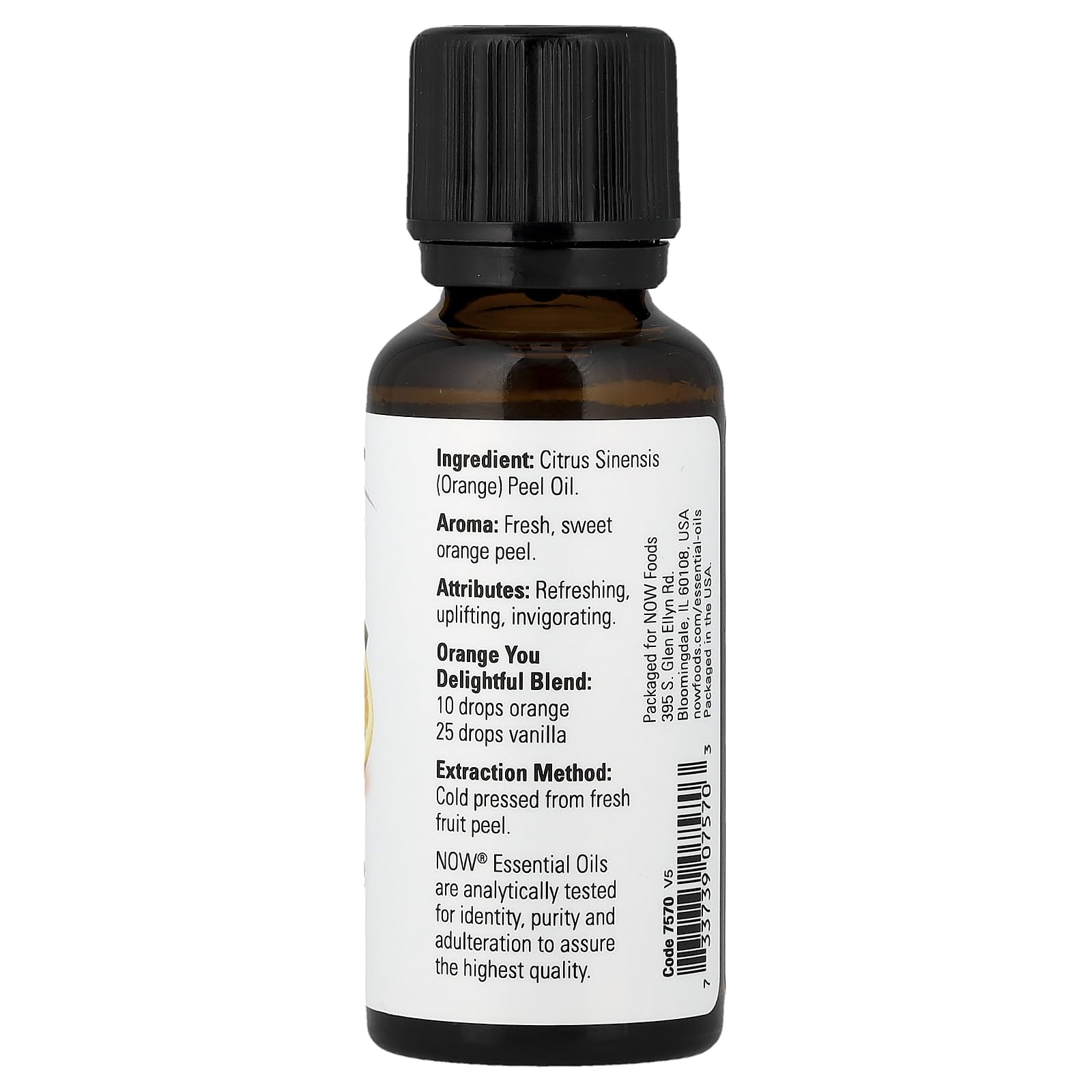 NOW Solutions Now Essential Oils, Orange, 1 Fl Oz (30 ML)