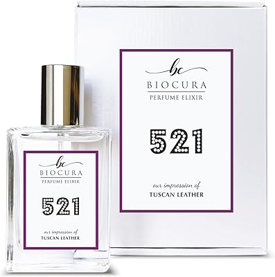 BIOCURA BC Perfume 521 Inspired by Tom F Tuscan Leather For Men Replica Fragrance Dupes Eau de Parfum Spray Bottle 1.7 Fl Oz/50ml-X1