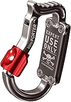 Vista 3 de Rock Exotica Transporter Gear & Accessory Carabiner - Heavy Duty Tool Holder with Dual Push-Button Locking Gate for Climbing Harnesses – Made in The