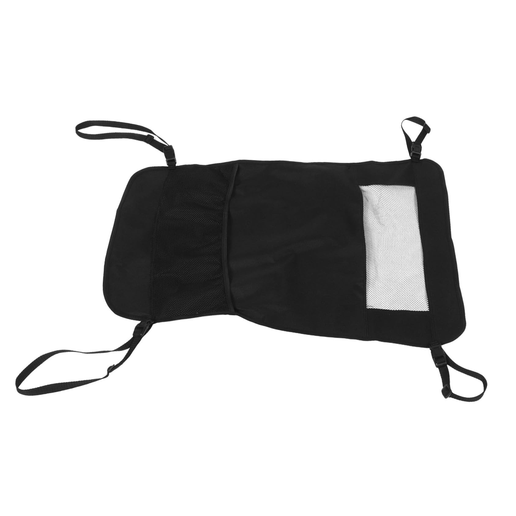 ibasenice Adjustable Pet Car Barrier Black Mesh Dog Isolation Net for Back Seat Effortless Tool Installation Versatile Design Compatible with Various Vehicle Models Safe Travel Accessory