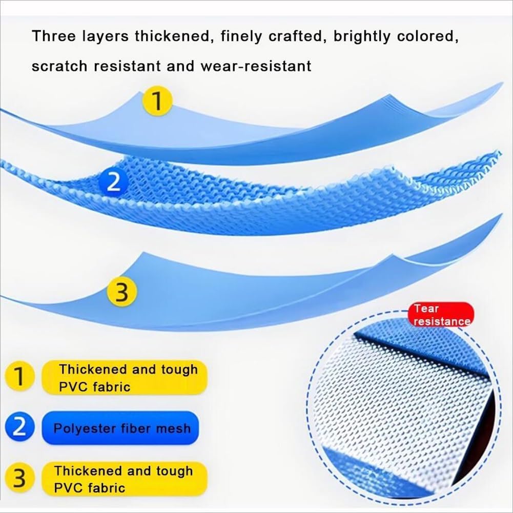 Large Round Above Ground Pool - Easy Setup Thick Frame, Foldable Design for Kids, Perfect Backyard Garden Outdoor Fun, Durable and Spacious Aquatic Play Area