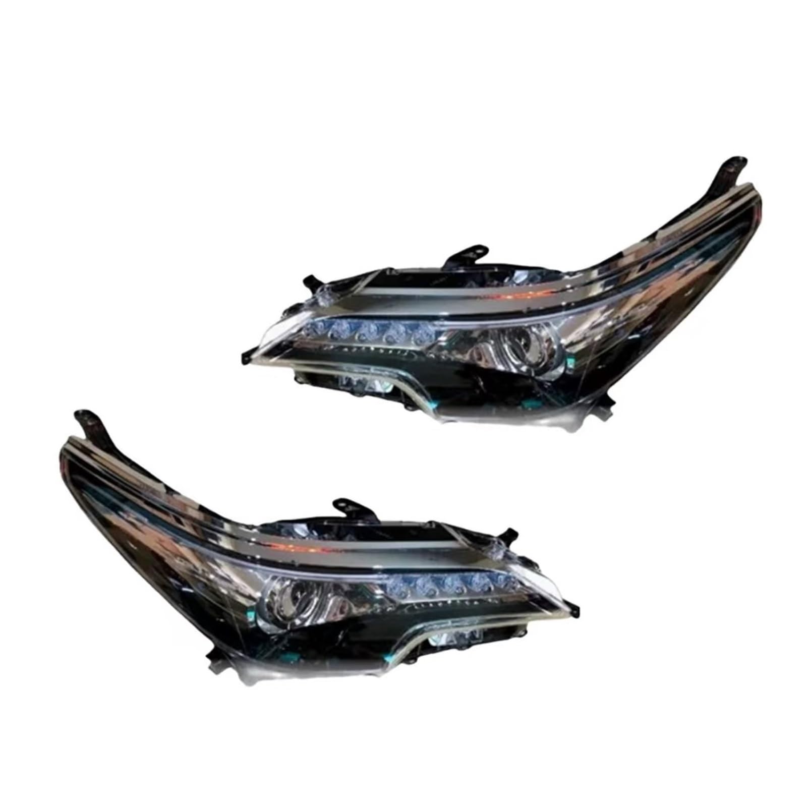 Car Styling Compatible for Toyota Fortuner 2016-2018 Headlights All LED Headlight LED DRL Head Lamp Angel Eye Bi Xenon Accessories