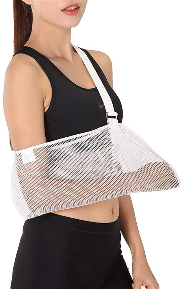 Cabestrillo de brazo médico Inmovilizador de hombro Soporte de manguito rotador Eslinga de brazo de malla fresca liviana, Antebrazo lesionado Puño Muñeca Codo Brace Inmovilizador Protector d