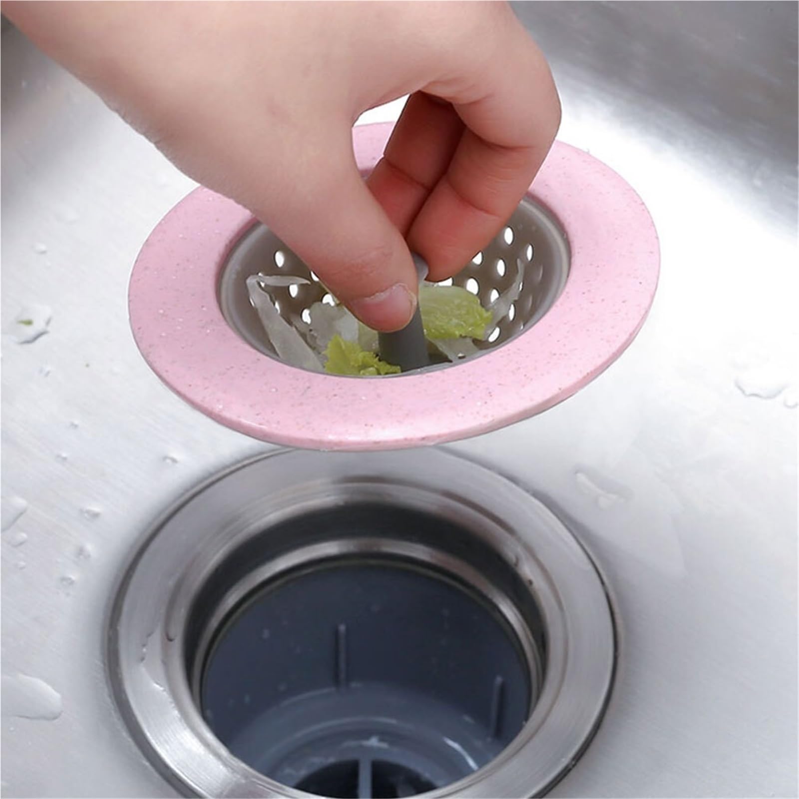 5 uds Filtro de Cocina colador baño Ducha desagüe Fregadero Cubierta Pelo alcantarillado Cesta Opcional para Bañera,Ducha