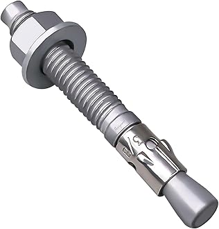 3/8 x 3 inch Wedge Anchor Galvanized Carbon Steel, Expansion Screw Bolt Heavy Duty Fastener for Concrete Masonry Cement（Pack of 30pcs