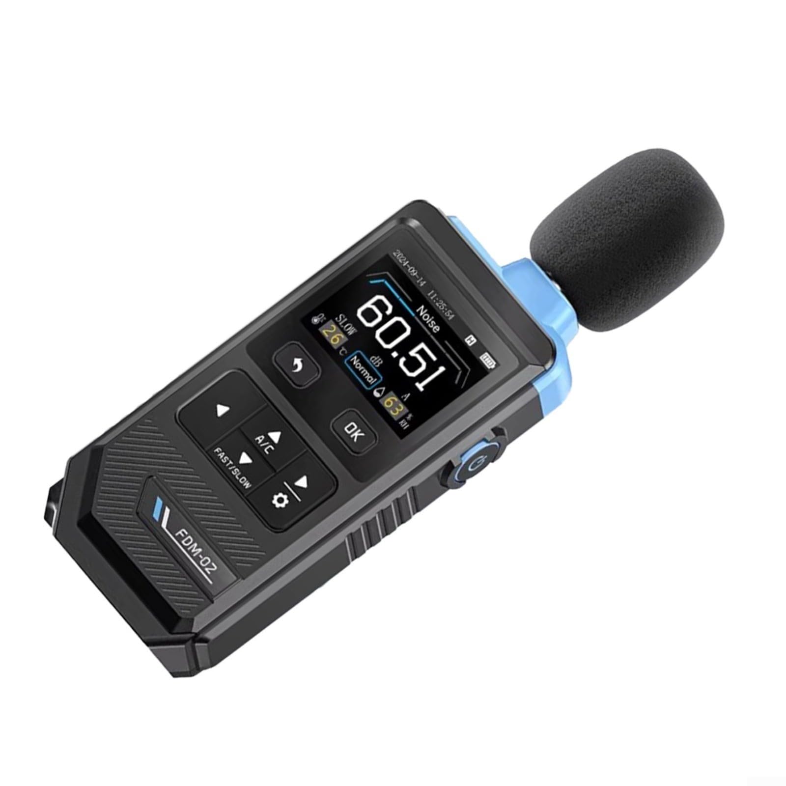 FDM-02 - Medidor digital de nivel de sonido (30 – 130 dB, A/C, con