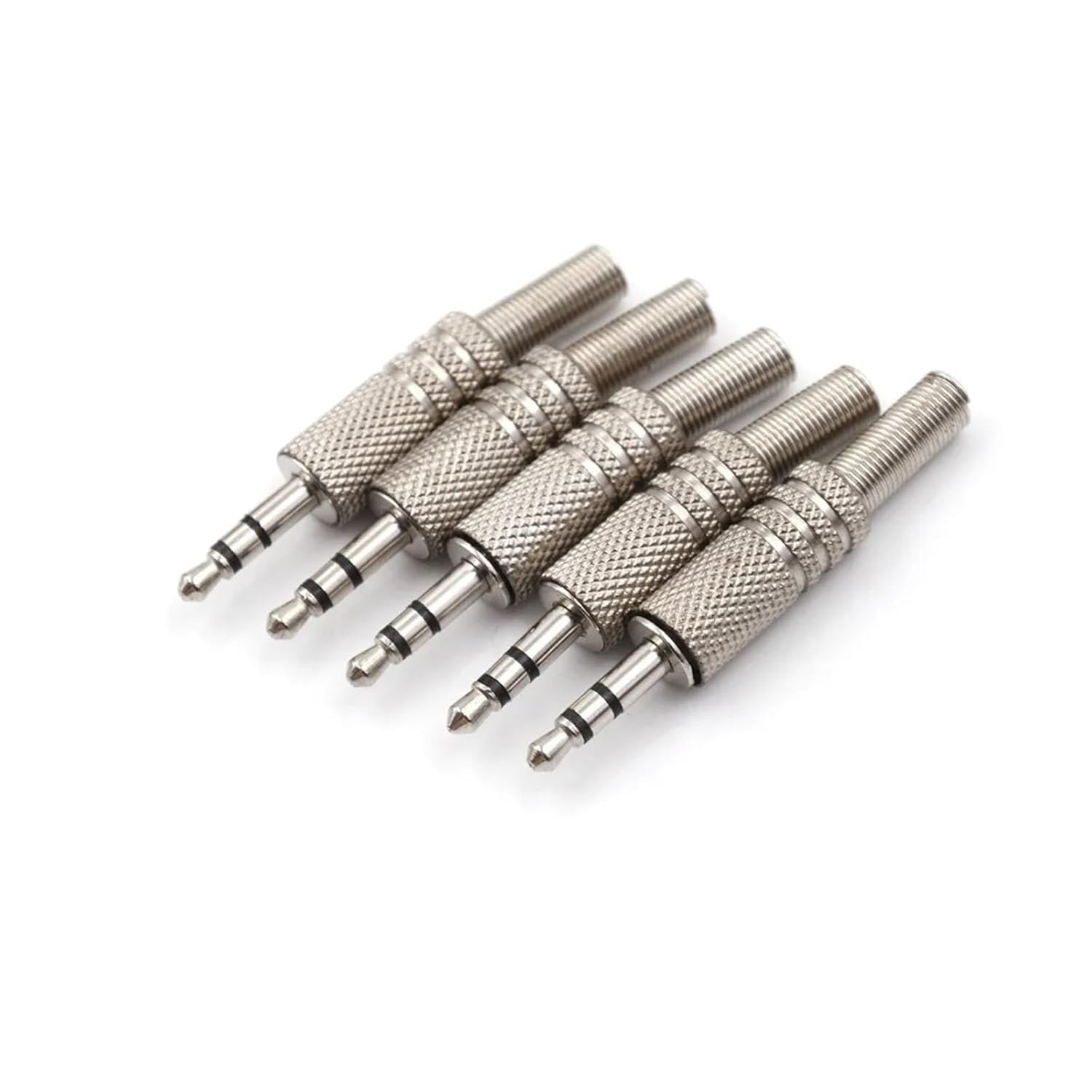 Lot de 5 adaptateurs audio mâle vers RCA femelle pour microphone amplificateur - Parfait pour les connexions audio à faire soi-même