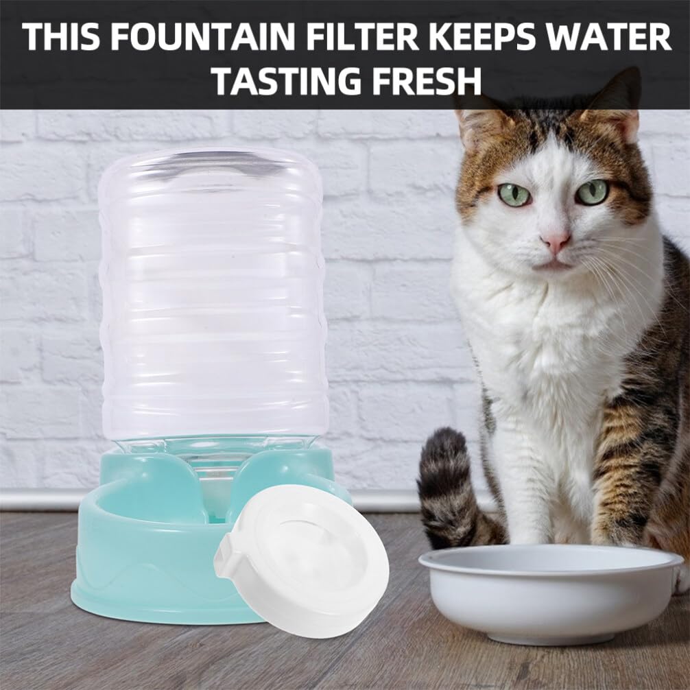 VANZACK 8 Stück Wasserfilter Ersatz für Schwerkraft Trinkbrunnen mit 3.6l-8l Kapazität Abs Material zur Geruchsentfernung und Metallfiltration für Automatische Haustierbrunnen