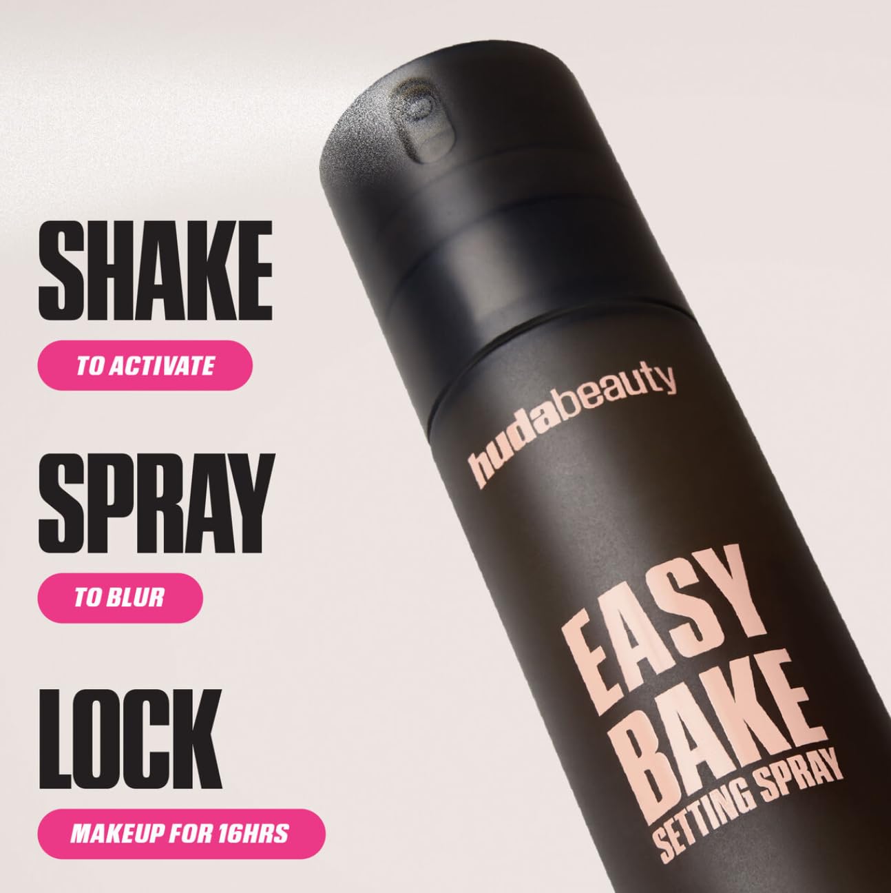 Huda Beauty Easy Bake Setting Spray, halbmattes Finish, bis zu 16 Stunden Halt, 30 ml